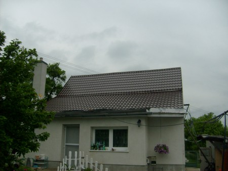 zadní strana střechy